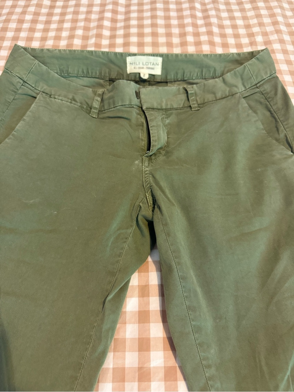 Nili Lotan green pants size 2 - Picture 3 of 11